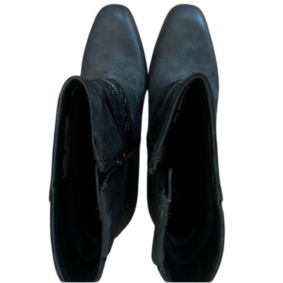 NWOT Vionic Vienne Carnelia Over the Ankle Black Boots Sz 9 - Picture 7 of 11